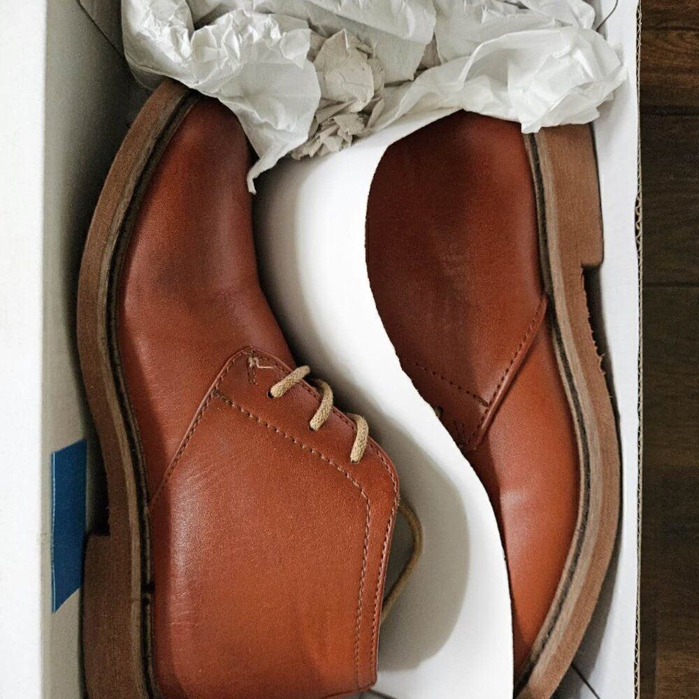 deer stags kids Ballard Dress Comfort Chukka Boot in Luggage M size 1